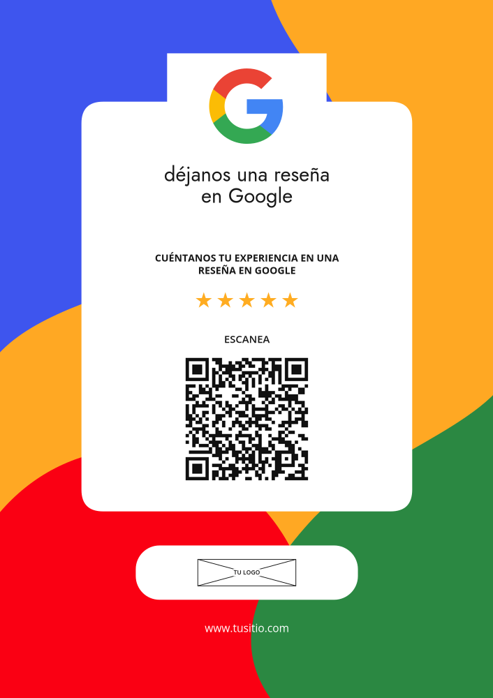 Carteles de reseñas de Google