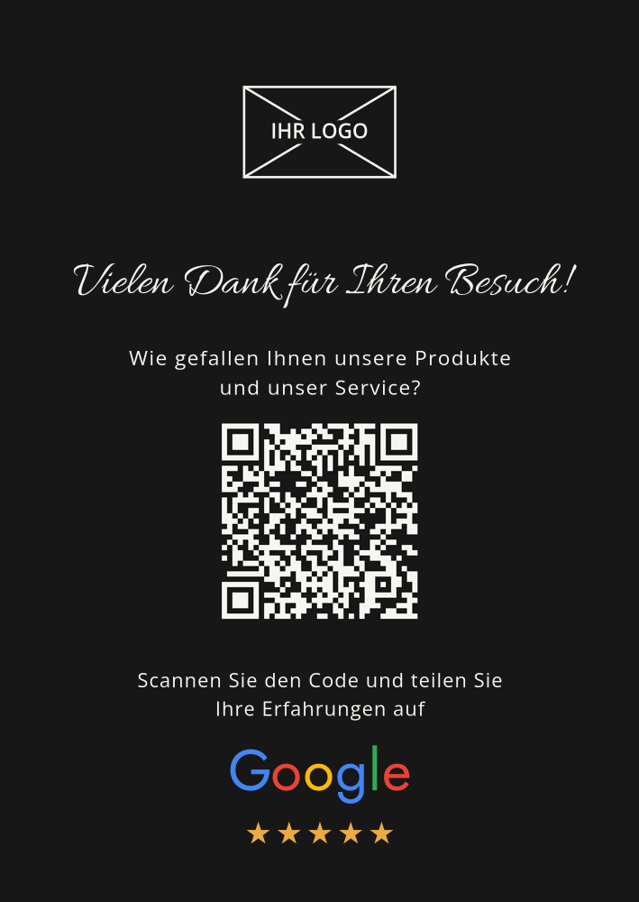 Bewertungen — Schwarz mit Logo A6 — A6